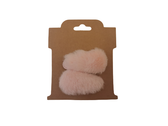 Fluffy Speldjes Roze (6CM)