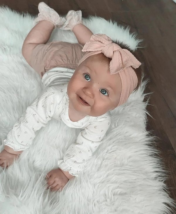 Vintage Haarband - Roze - Newborn tot 4 jaar
